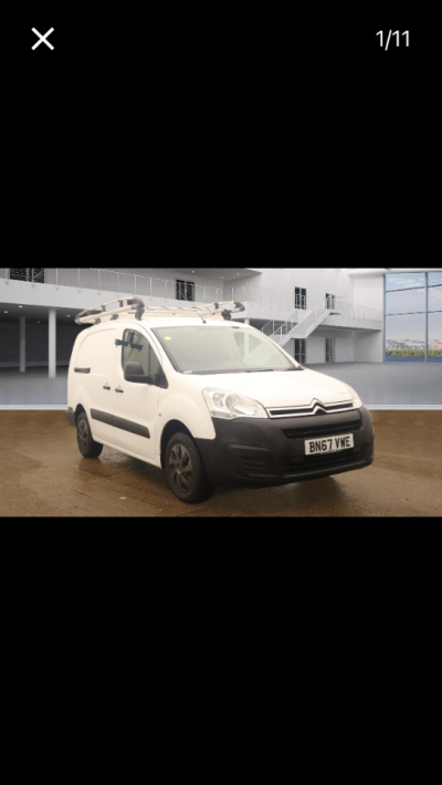 Citroen Berlingo 1.6 BlueHDi 750Kg LX 100ps Panel Van Diesel WhiteCitroen Berlingo 1.6 BlueHDi 750Kg LX 100ps Panel Van Diesel White at Chequered Flag GB LTD Leeds