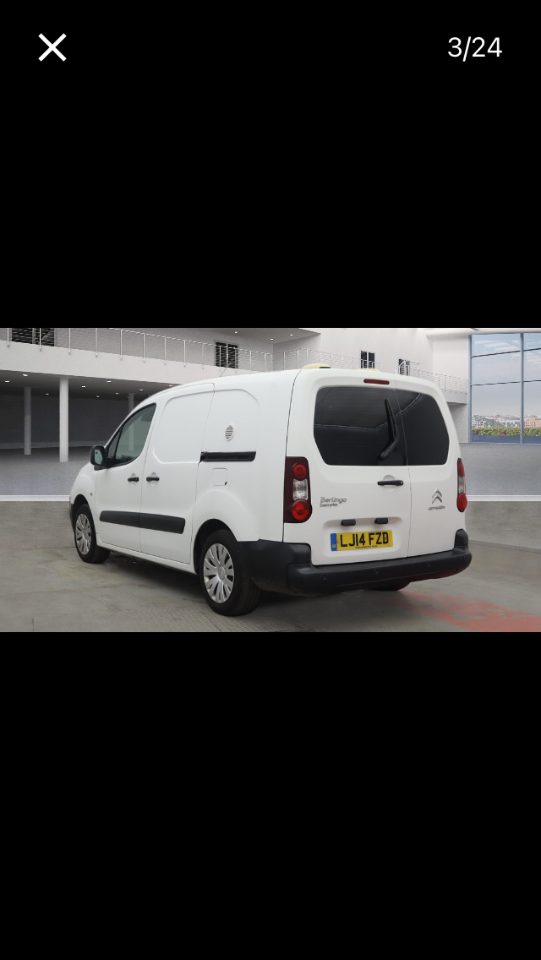 Citroen Berlingo 1.6 HDi 750Kg LX 90ps LWB DOG WALKING VAN Panel Van Diesel White